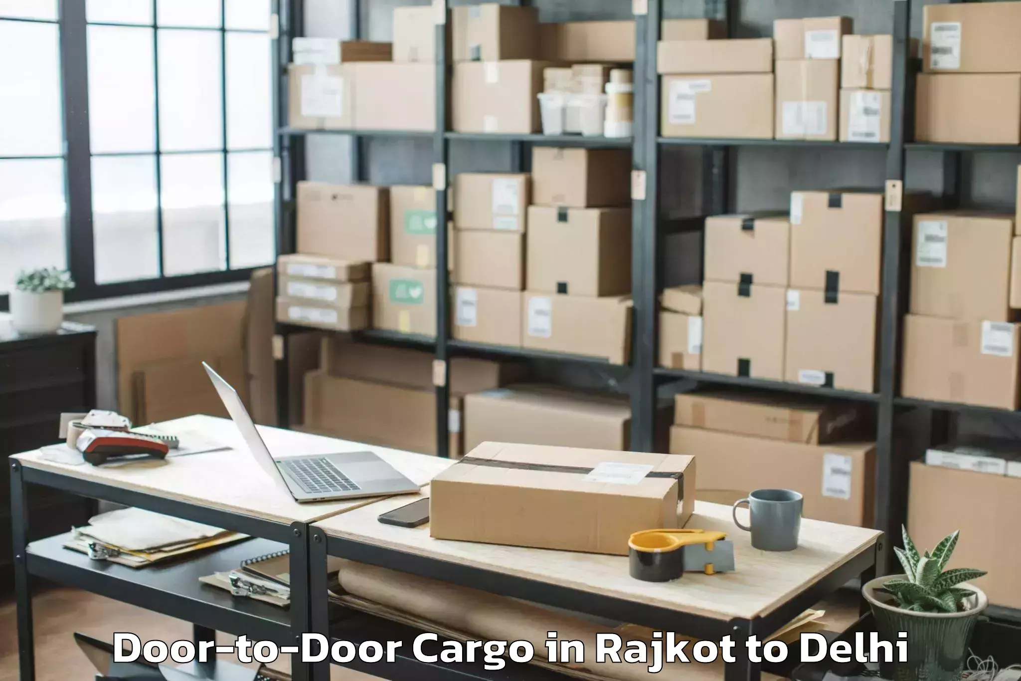 Rajkot to South Asian University New Del Door To Door Cargo